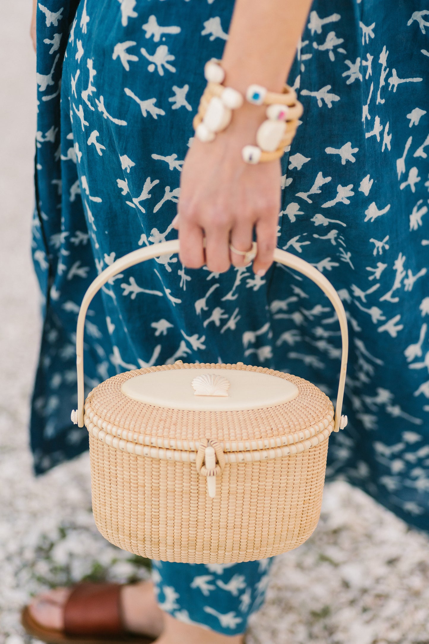 Custom Handwoven Friendship Purse Traditional Nantucket lighship basket 